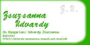 zsuzsanna udvardy business card